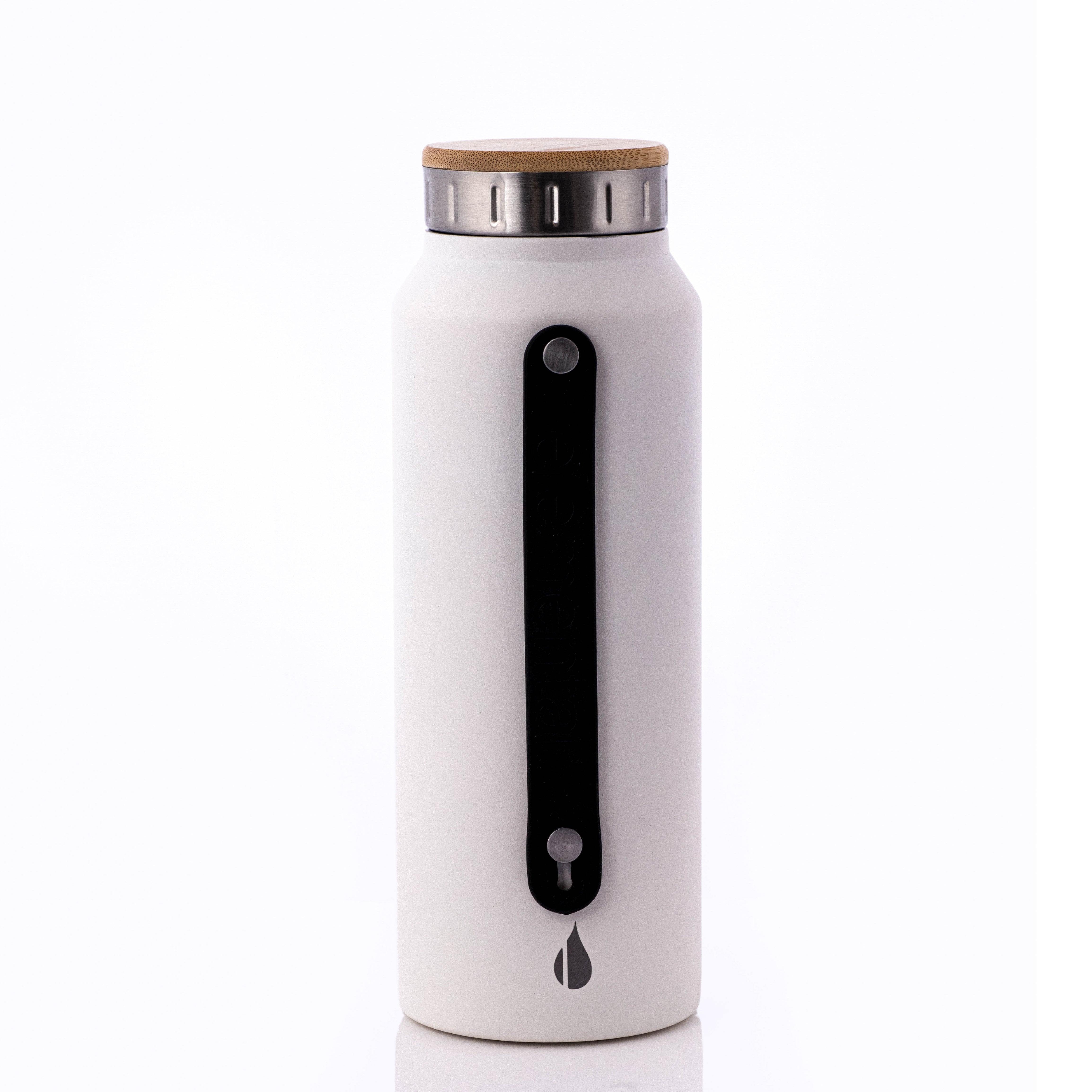 Customizable Elemental® 32 oz Insulated Stainless Steel Bottle in white