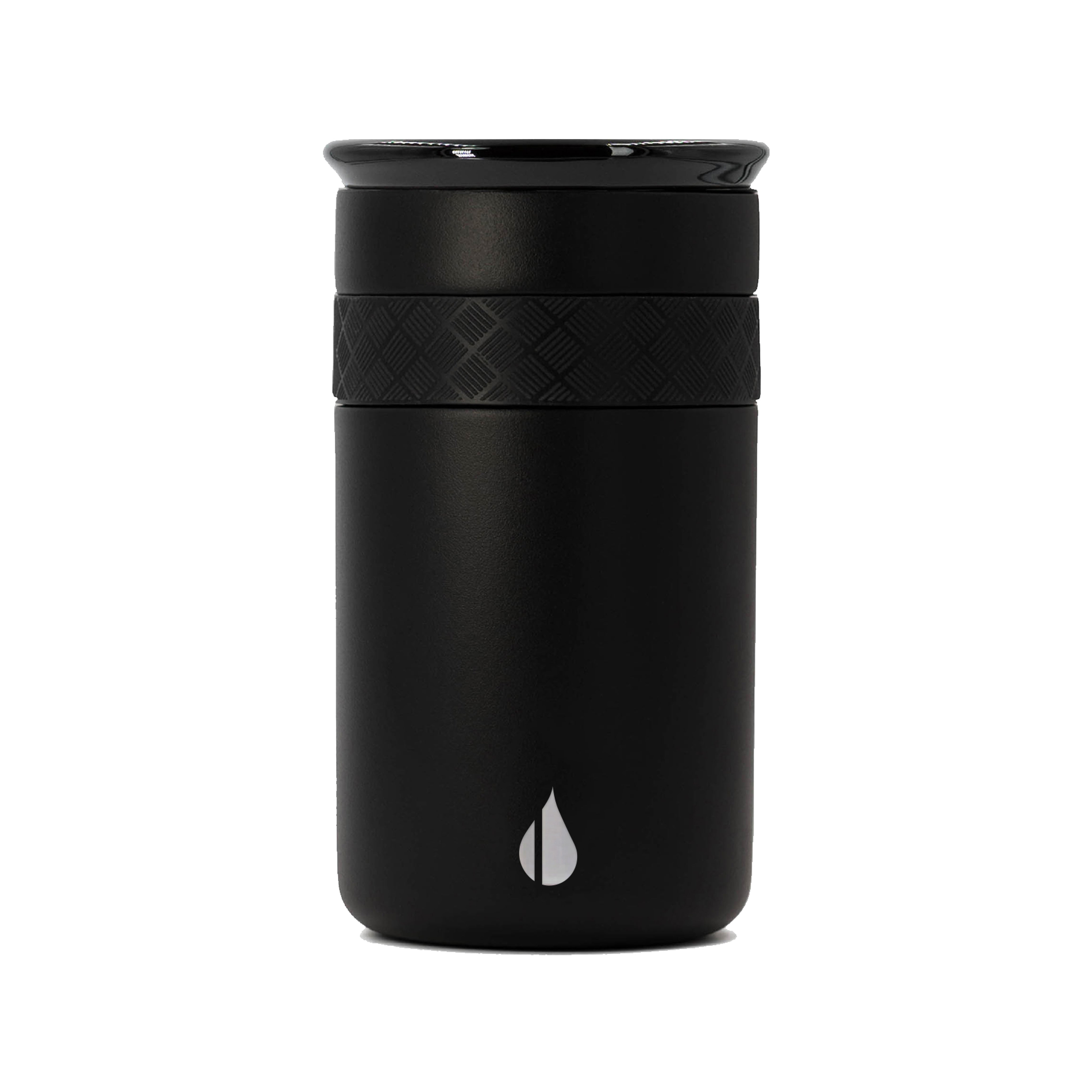 Customizable Elemental® 12 oz Artisan Tumbler with Ceramic Lid in black
