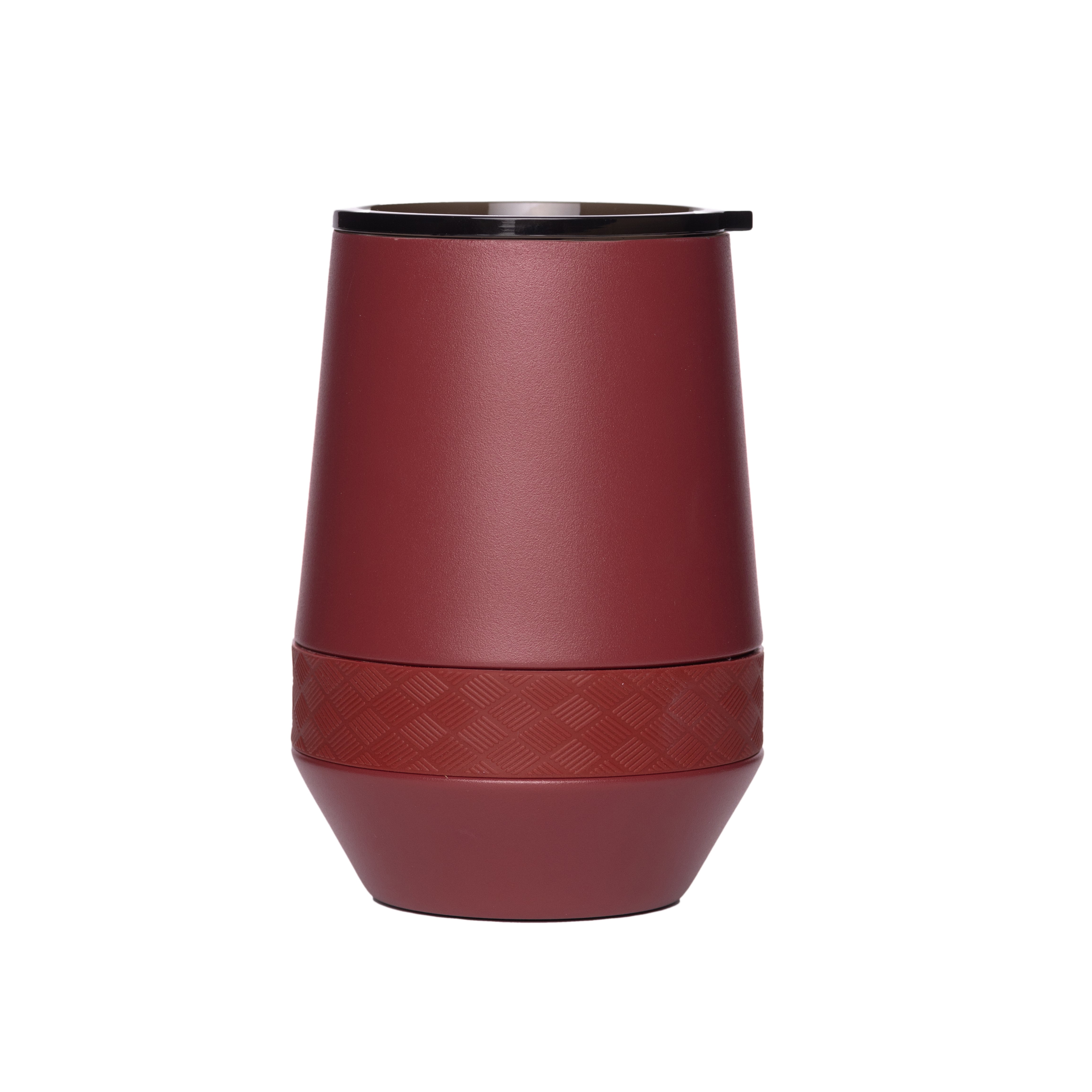 Customizable Elemental® 10 oz Stainless Steel Stemless Tumbler- in burgundy