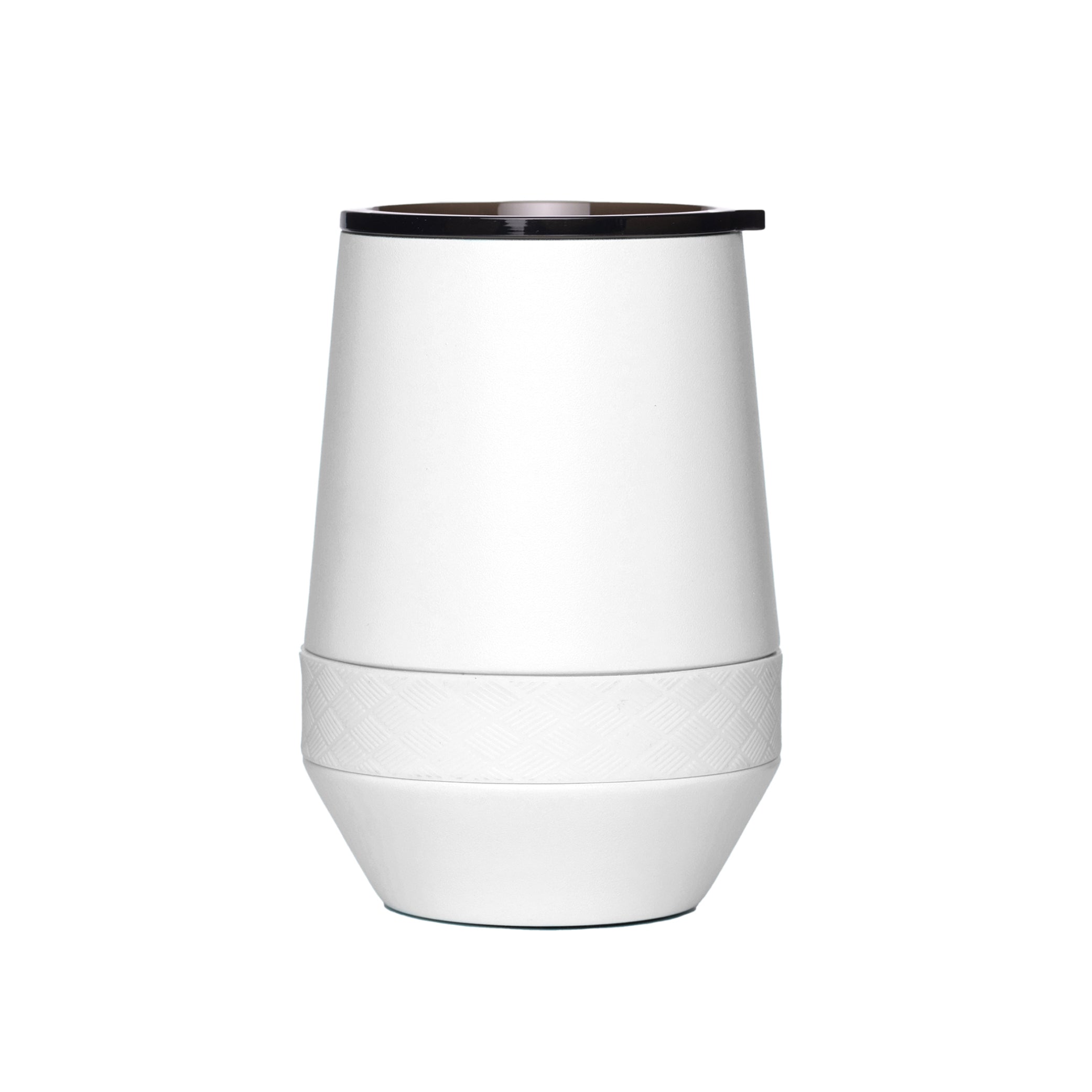 Customizable Elemental® 10 oz Stainless Steel Stemless Tumbler in white