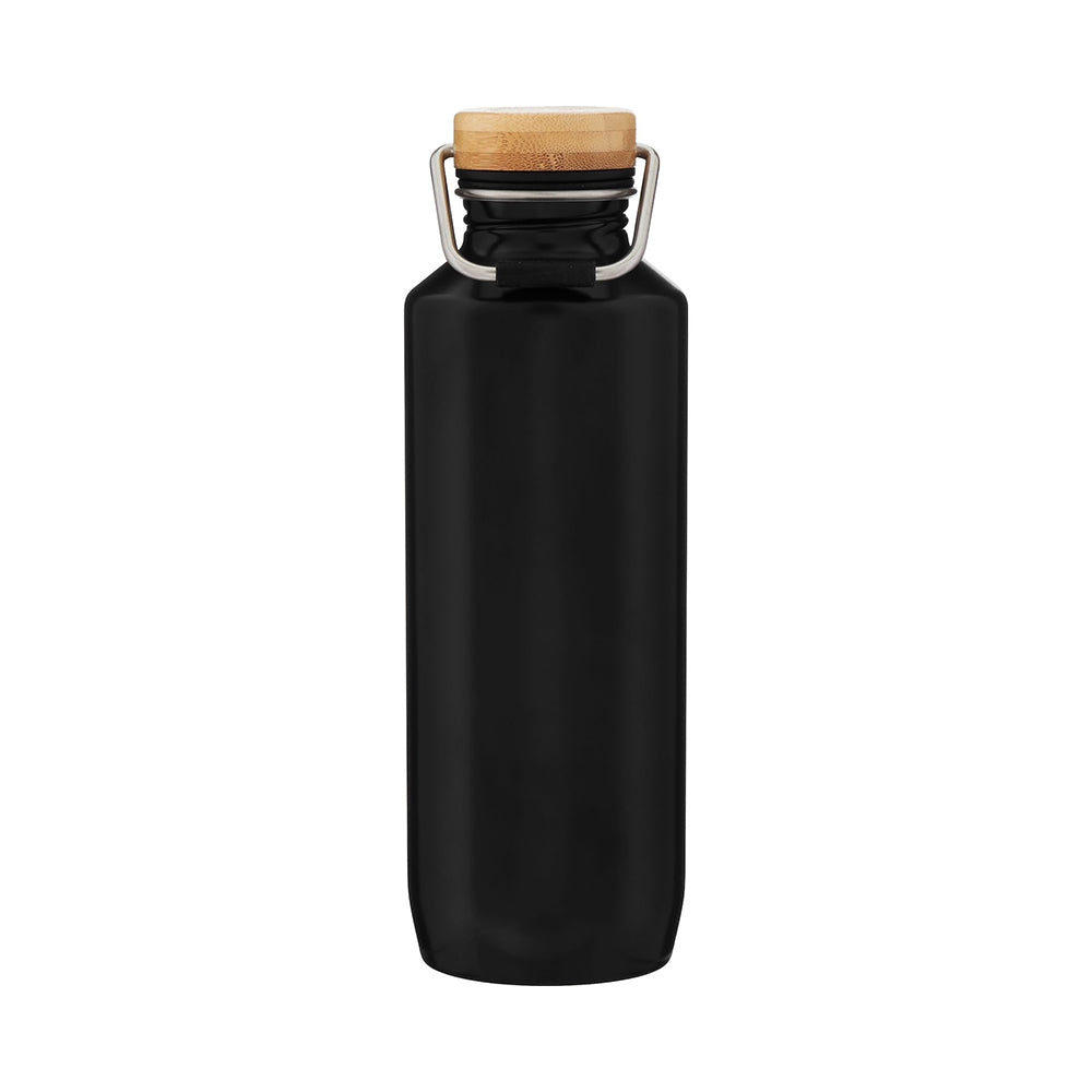 h2go® 25 oz Grove Recycled Stainless Steel Bottle in black.