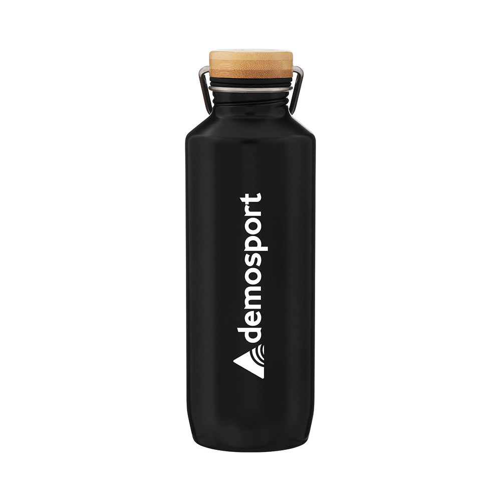 h2go® 25 oz Grove Recycled Stainless Steel Bottle with logo.