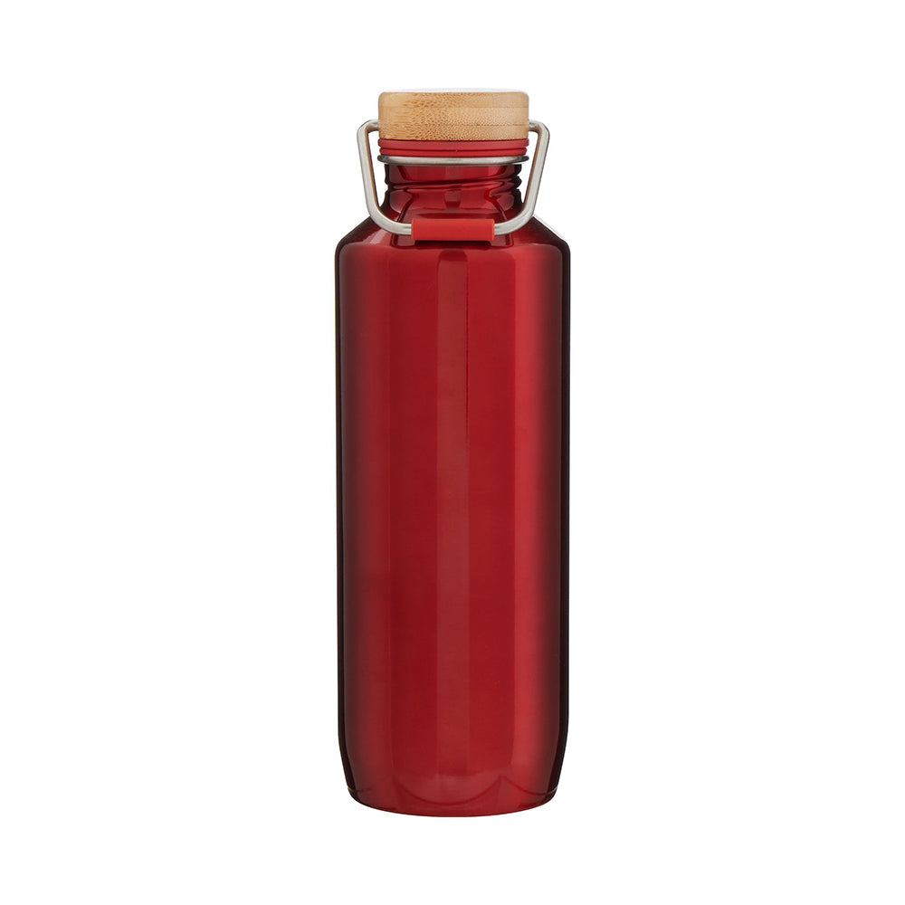 h2go® 25 oz Grove Recycled Stainless Steel Bottle in red.