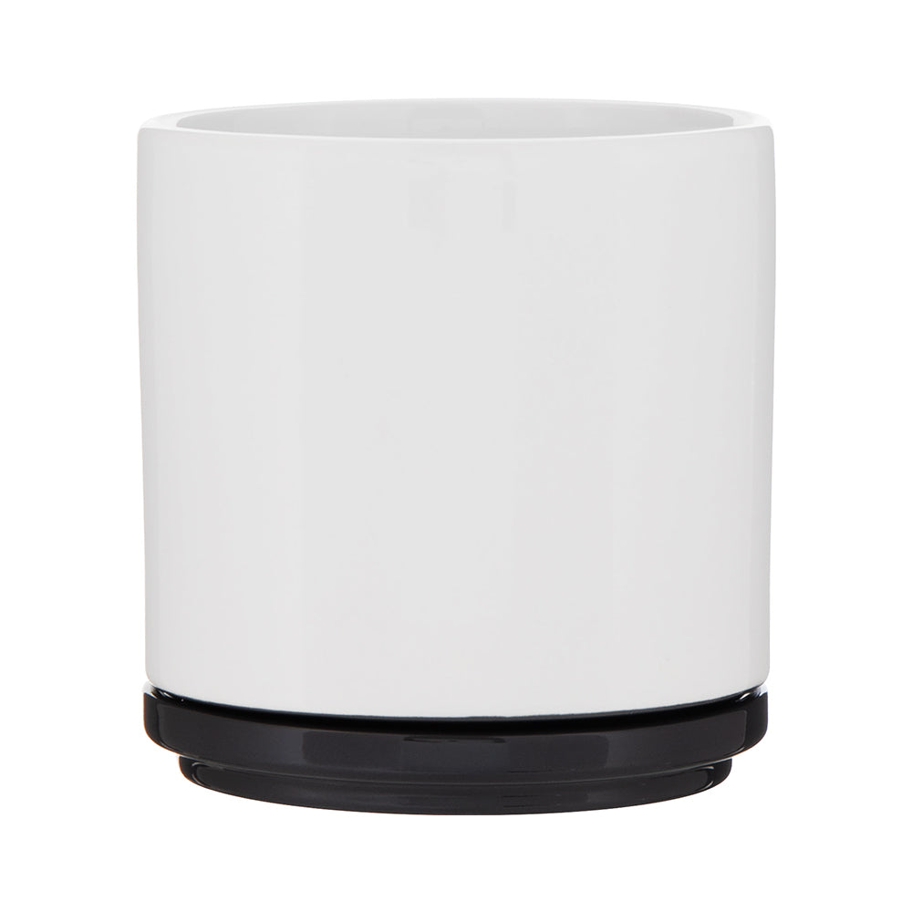 22 oz Blume Ceramic Planter black.