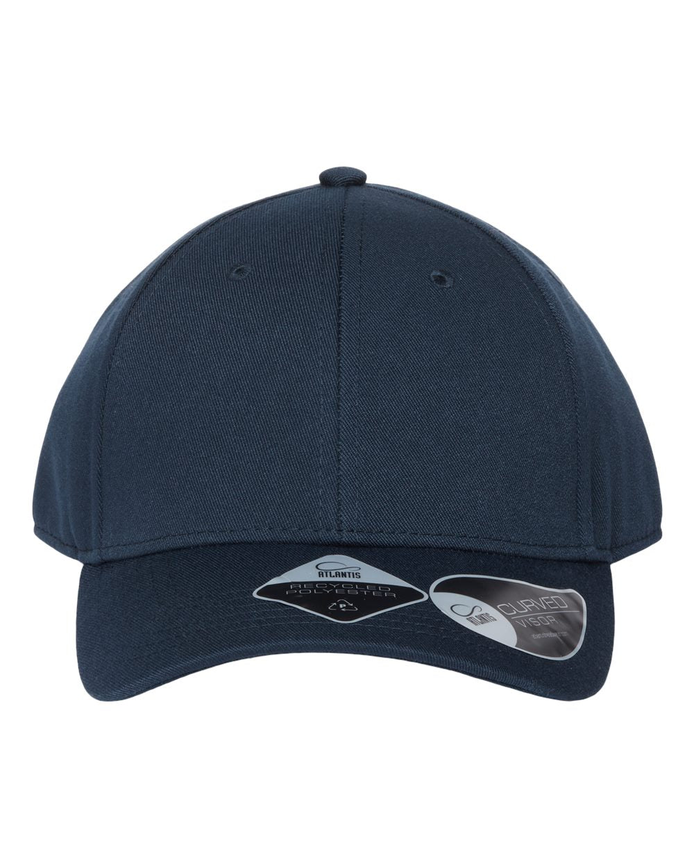 Customizable Atlantis Headwear Structured Joshua Hat in navy.