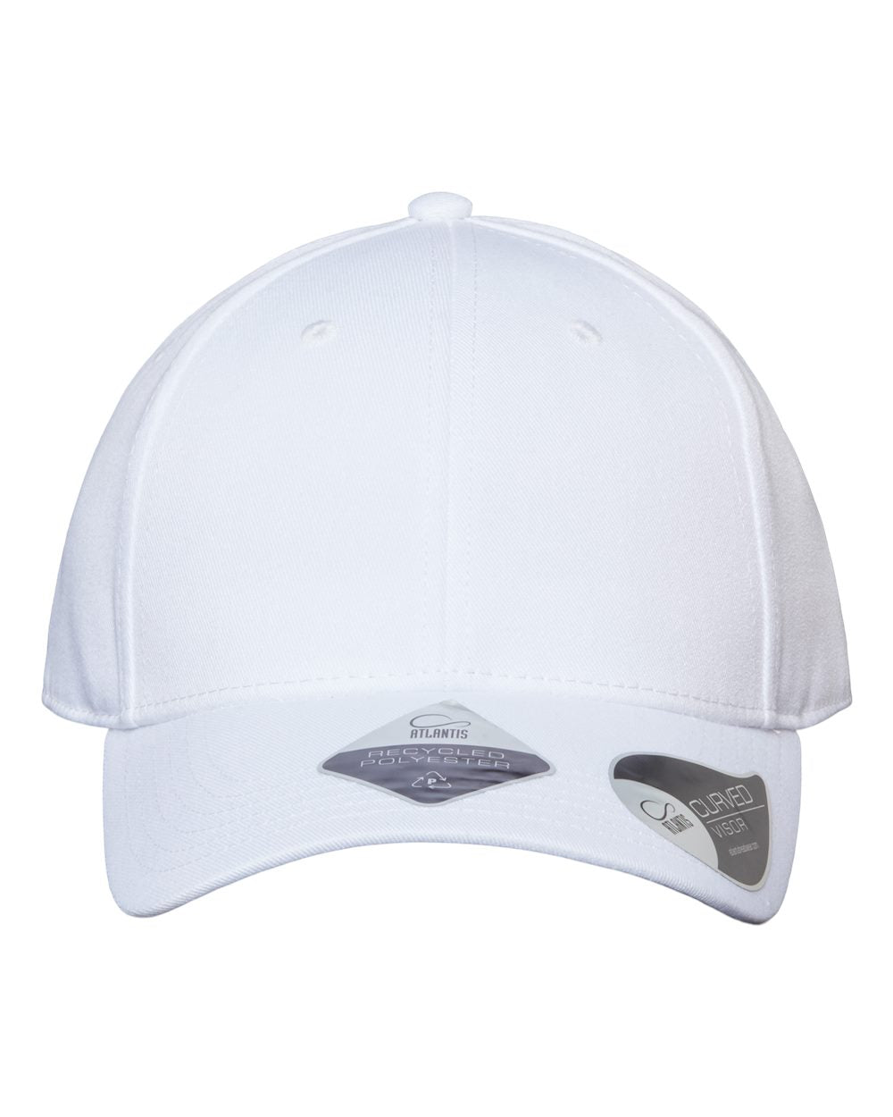Customizable Atlantis Headwear Structured Joshua Hat in white.