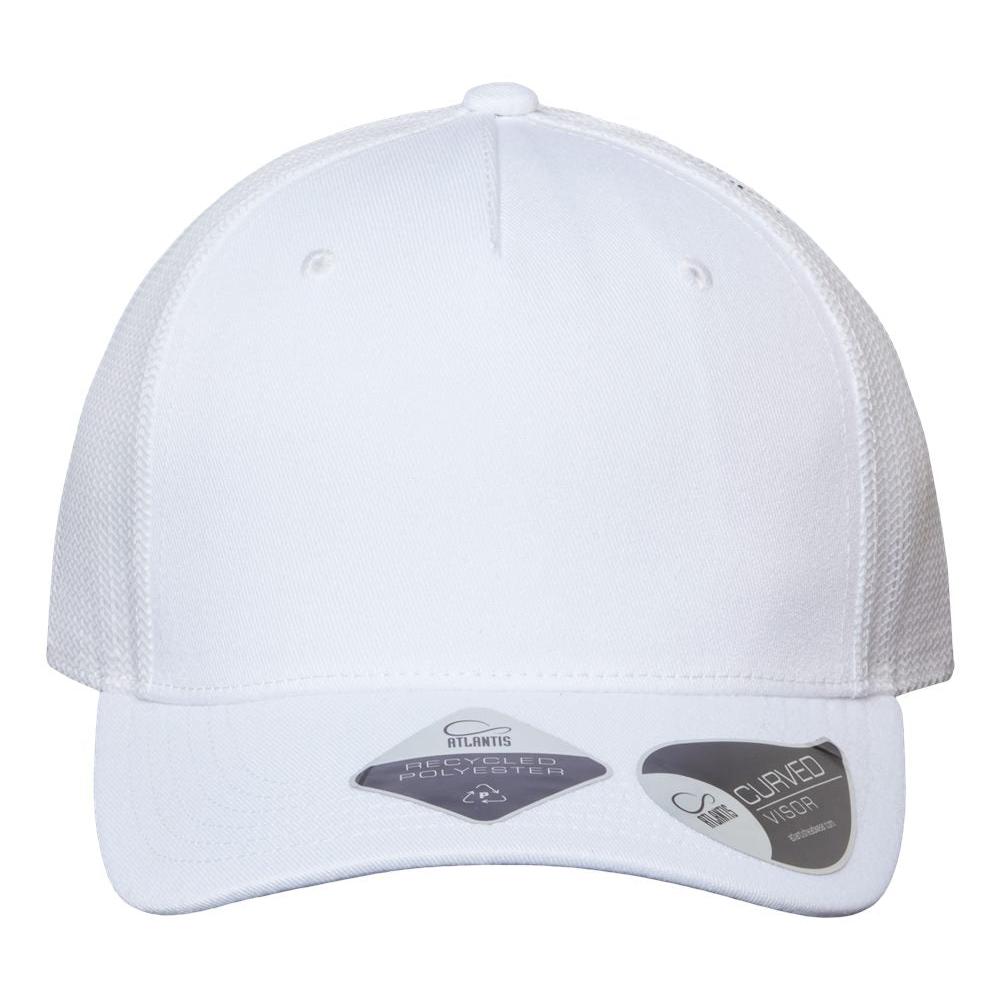 Customizable recycled polyester Atlantis truck hat in white
