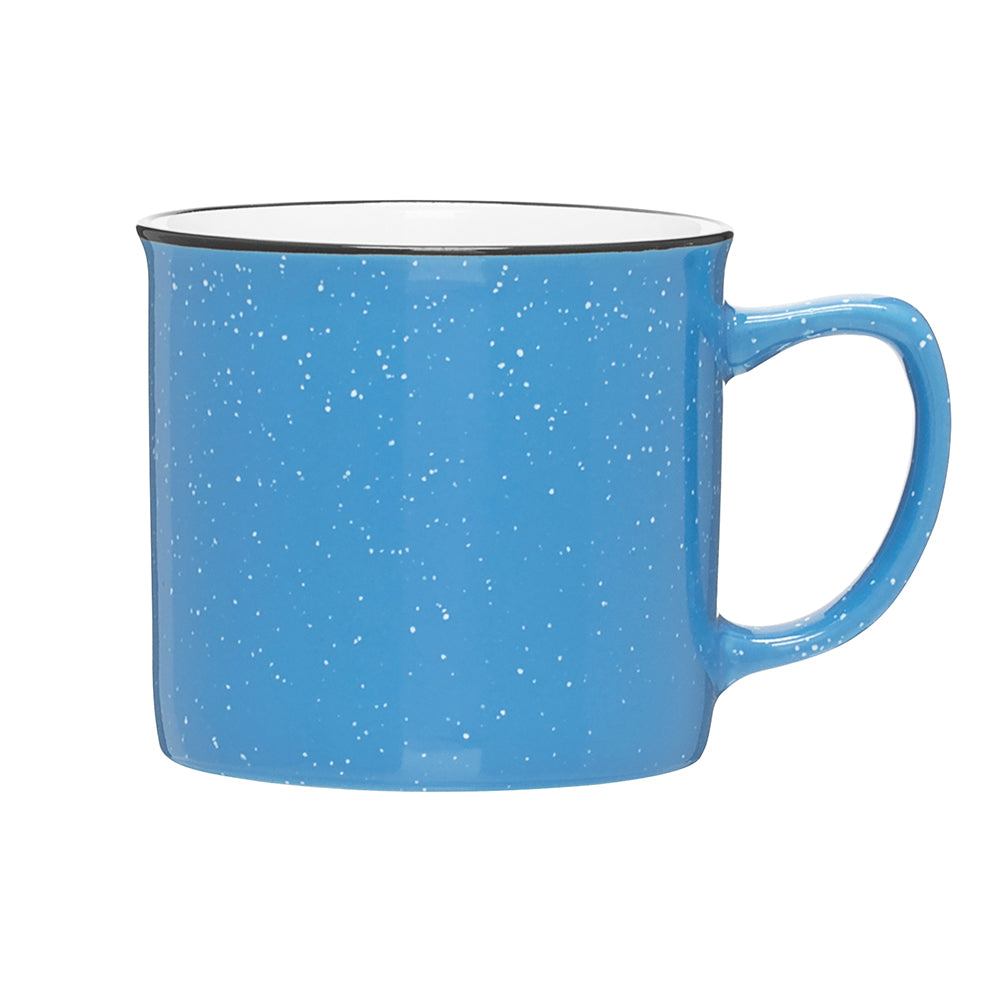 12 oz Speckled Stoneware Mug in blue