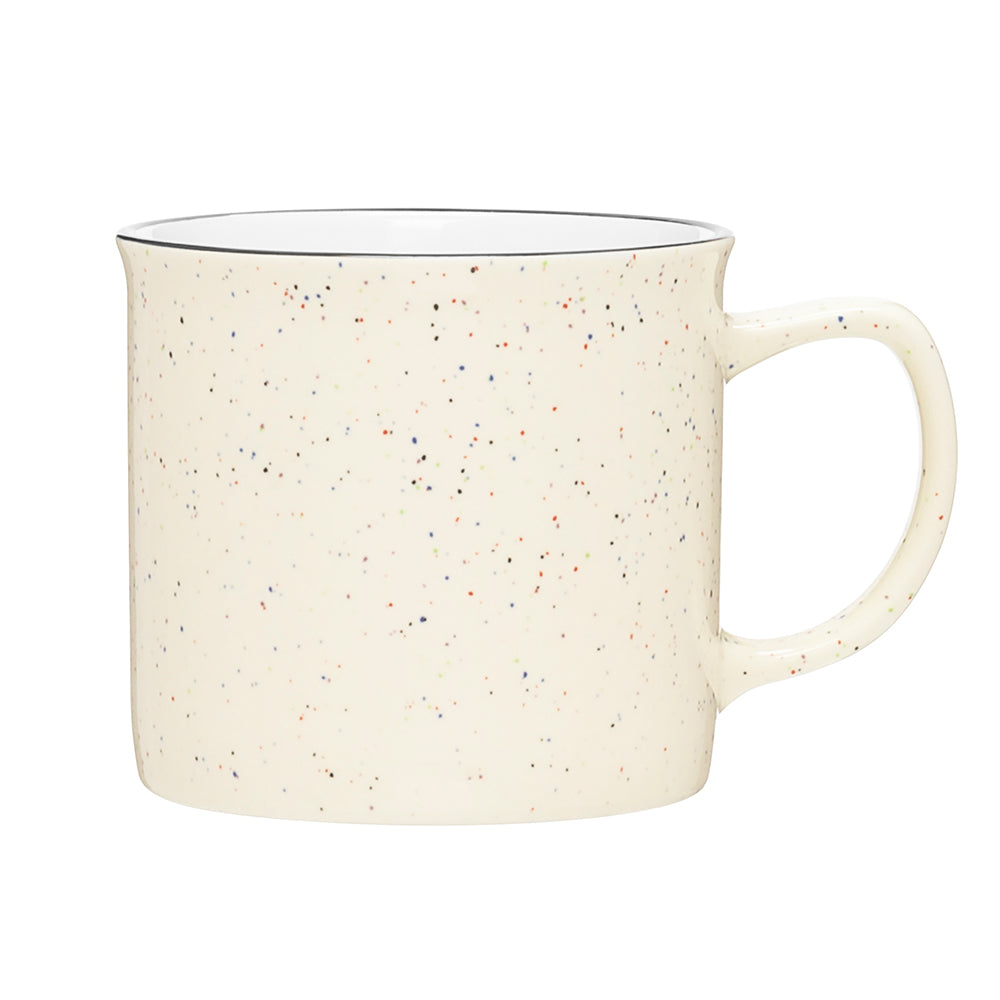 12 oz Speckled Stoneware Mug in ivory