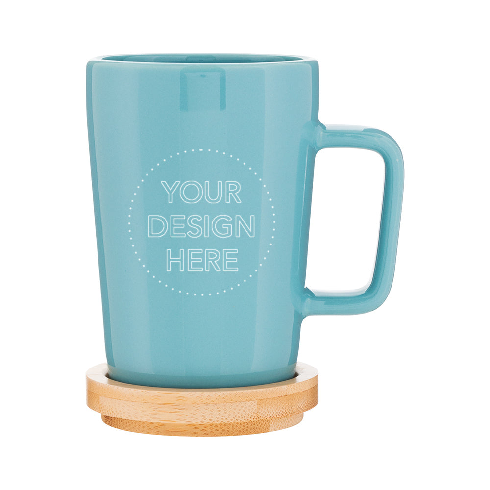 14 oz Sonder Mug with Bamboo Coaster
