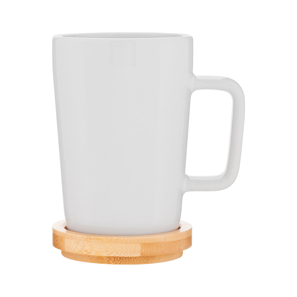 14 oz Sonder Mug with Bamboo Coaster