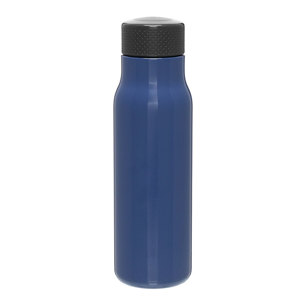 Customizable 25 oz Single-Wall Stainless Steel Tread Bottle in navy