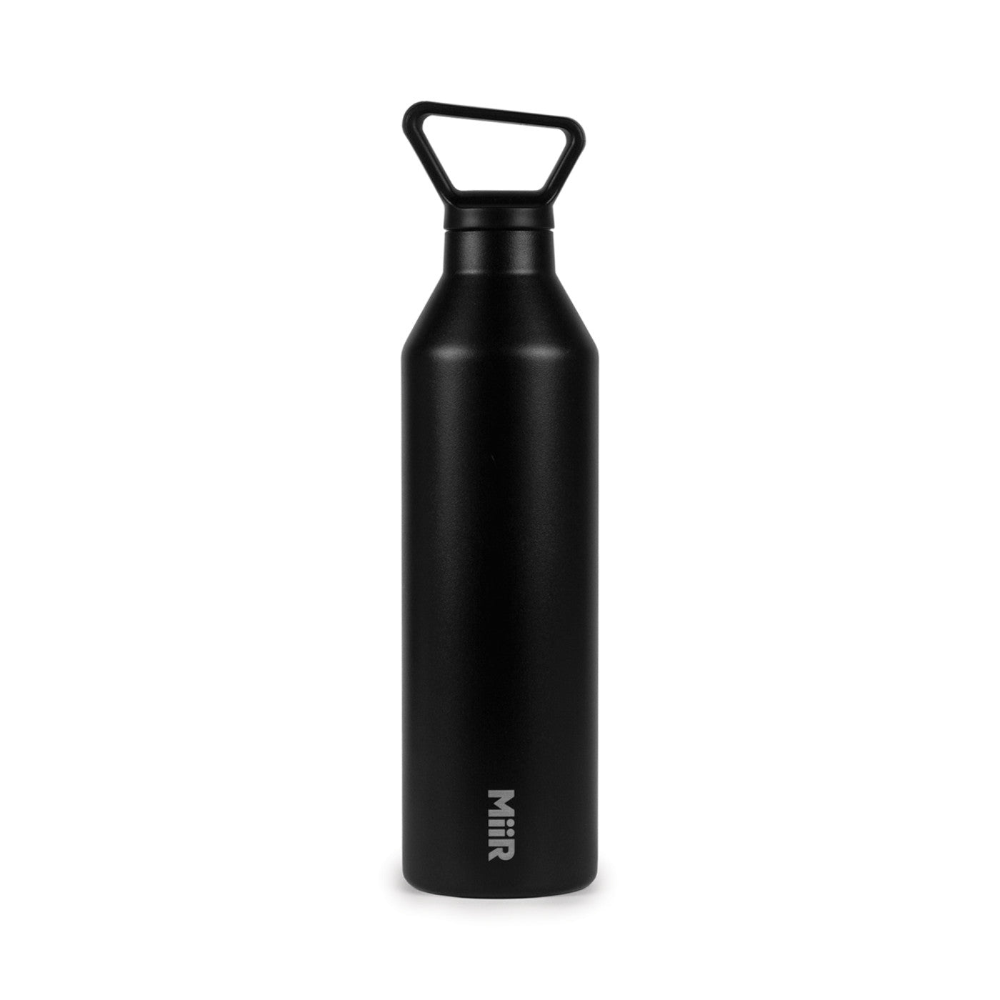 Customizable Miir 23 oz insulated water bottle in black.
