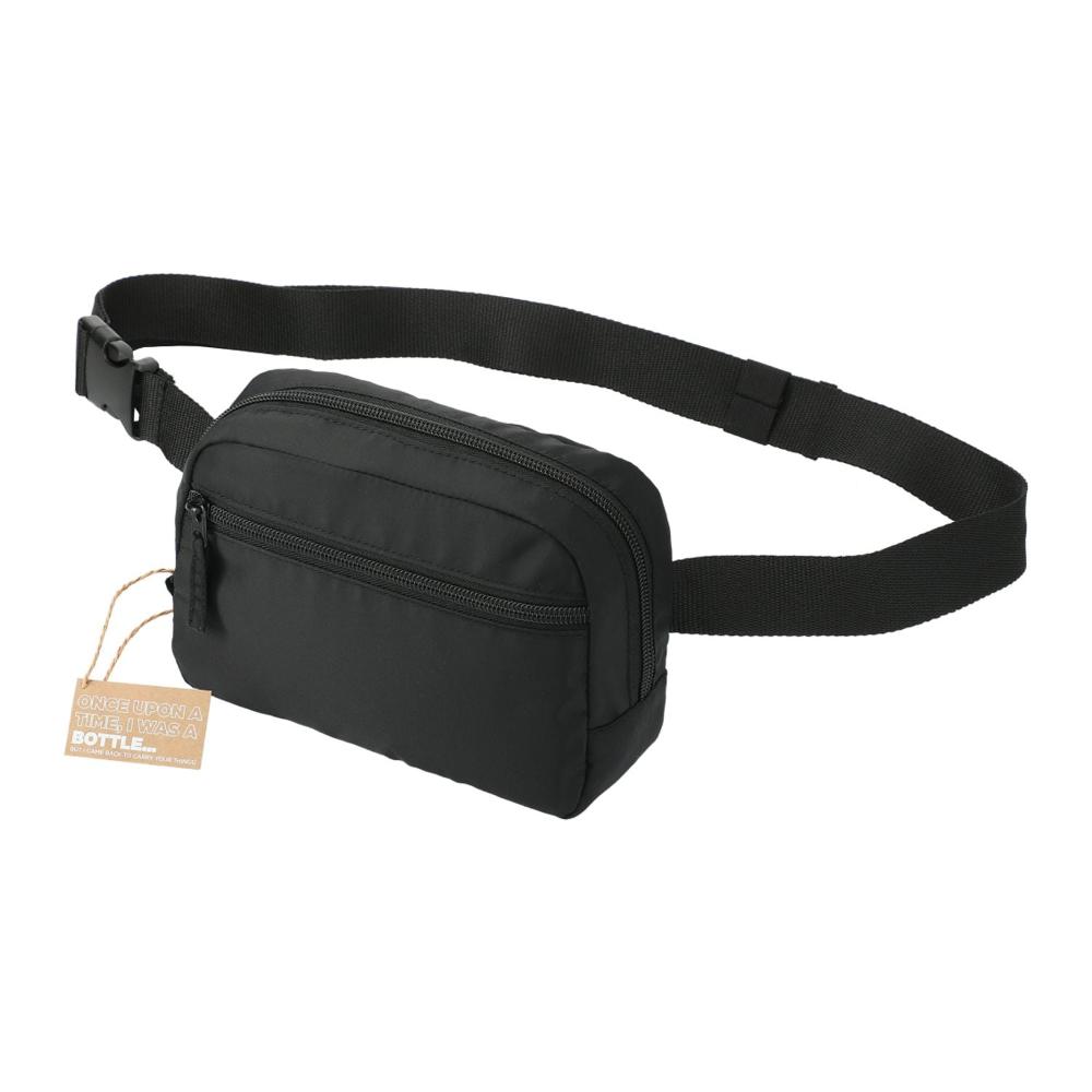 Recycled Sport Fanny Pack in black.
