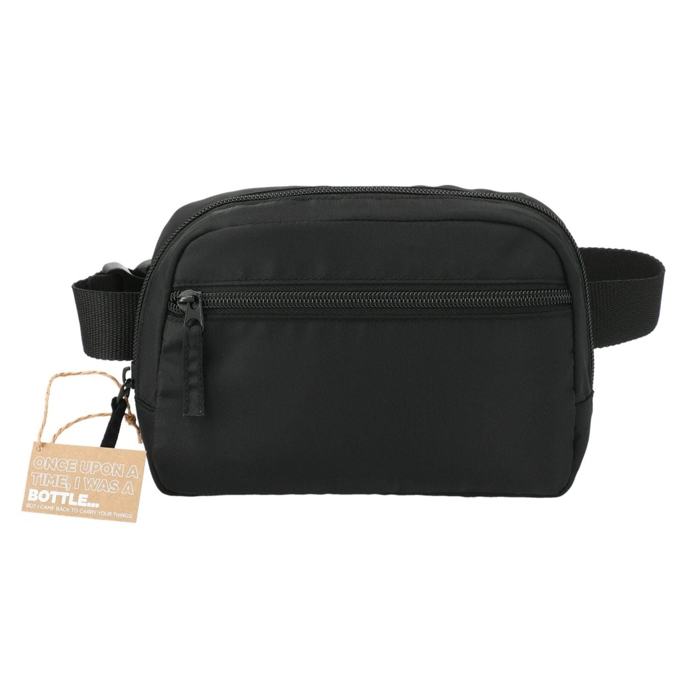 Recycled Sport Fanny Pack in black.
