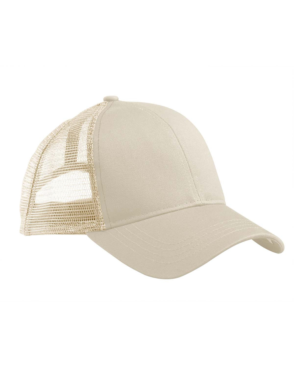 Customizable Econscious Eco-Blend Trucker Hat in cream.