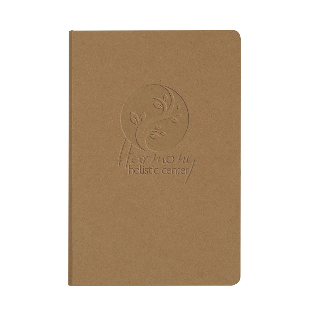 8.5"x11" Large Deluxe EcoBook Notebook - Recycled Materials - Made in USA in kraft