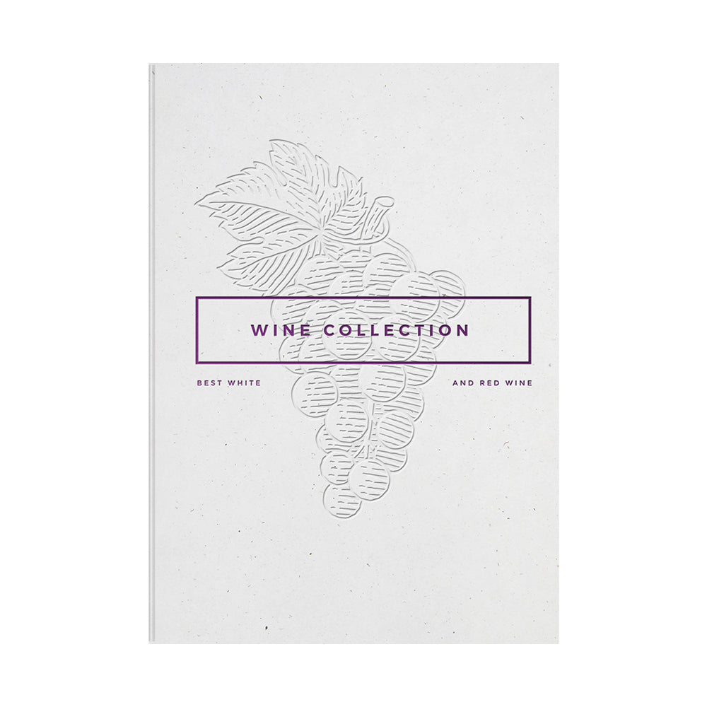 8.5"x11" Large Deluxe EcoBook Notebook - Recycled Materials - Made in USA in white