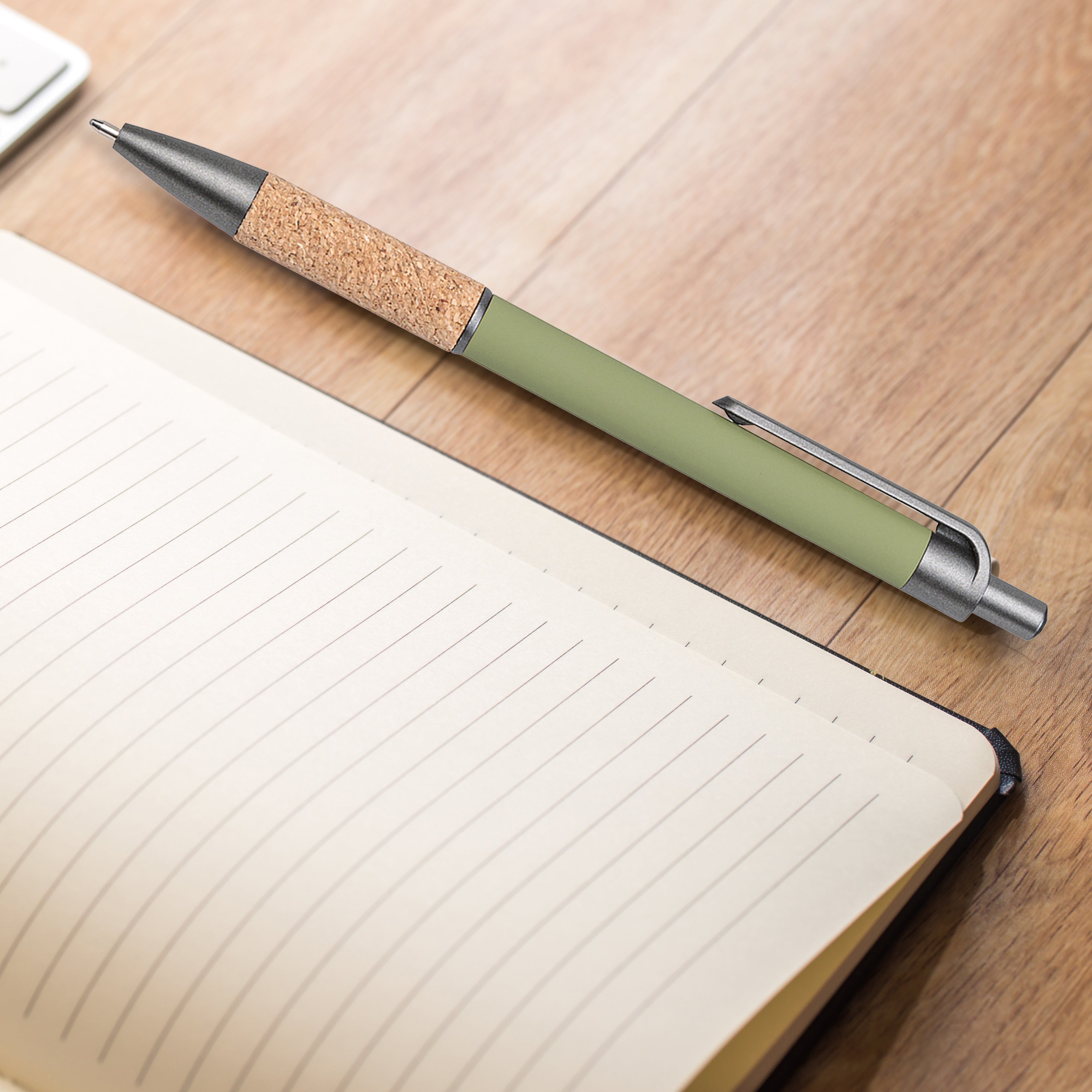 Customized otto aluminum cork pen.