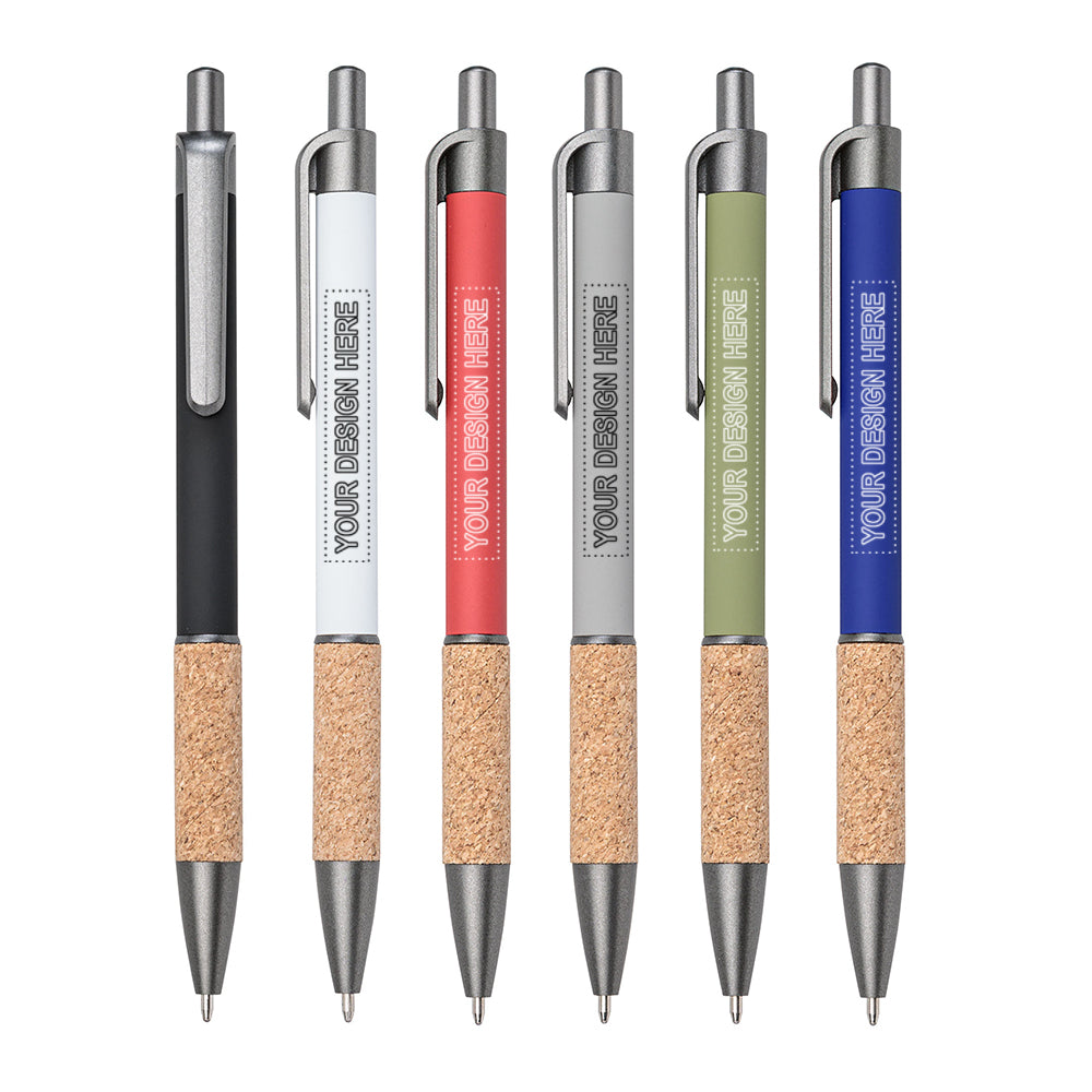 Customized otto aluminum cork pen.
