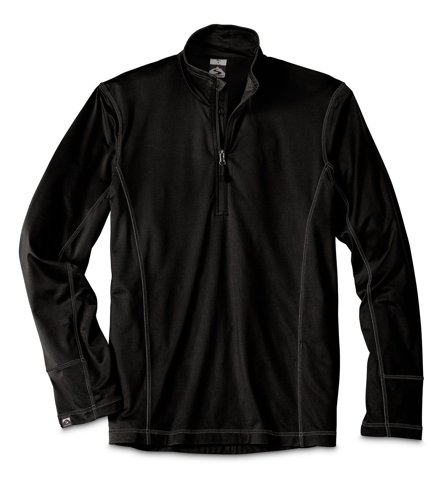 Storm Creek Men's Stabilize performance fleece jacket in black.