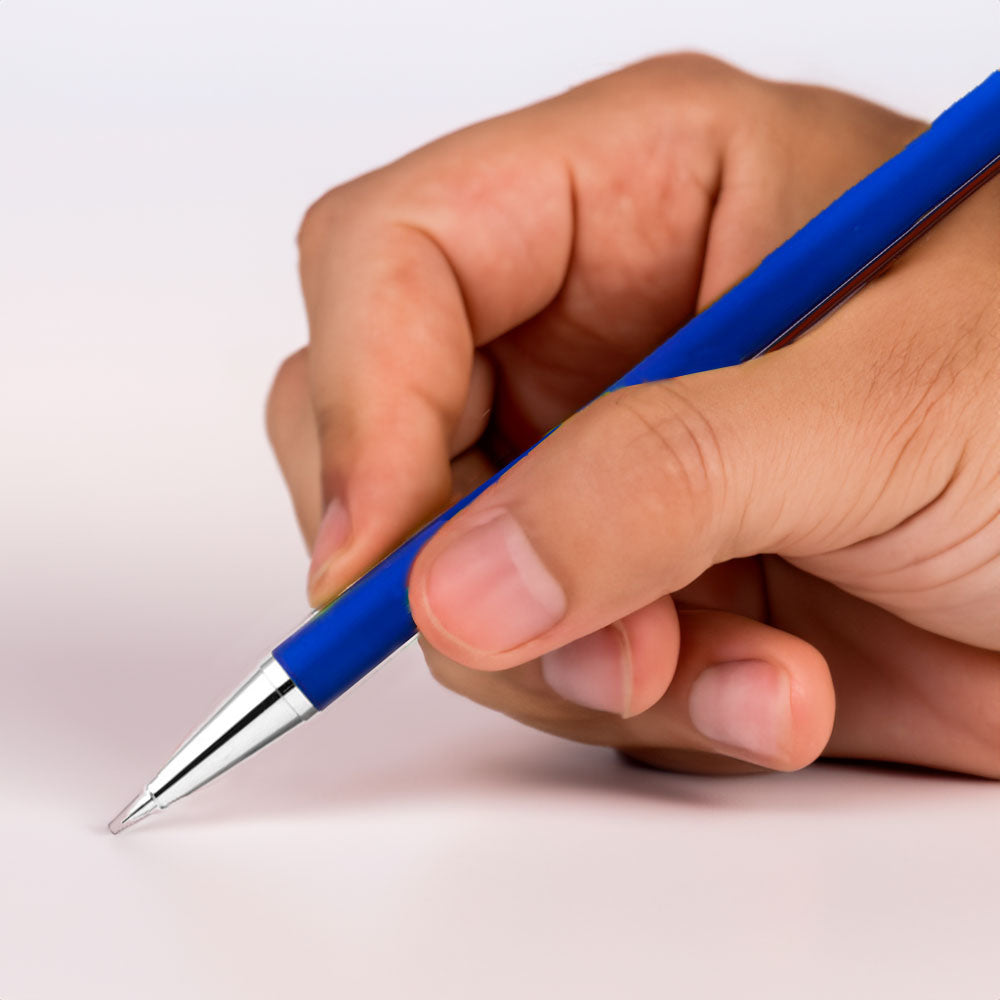 Customized derby soft touch metal mechanical pencils.