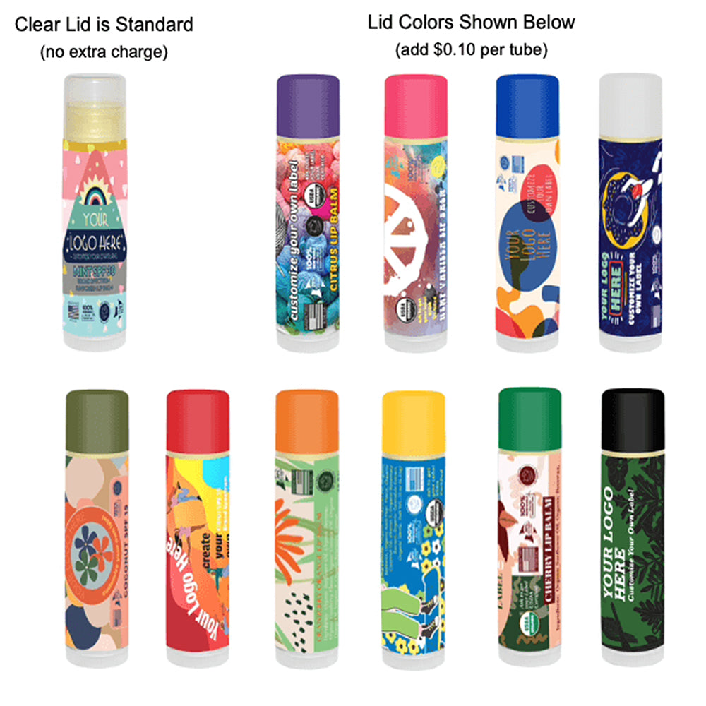 Customizable USDA-Certified Organic Lip Balm - Made in the USA