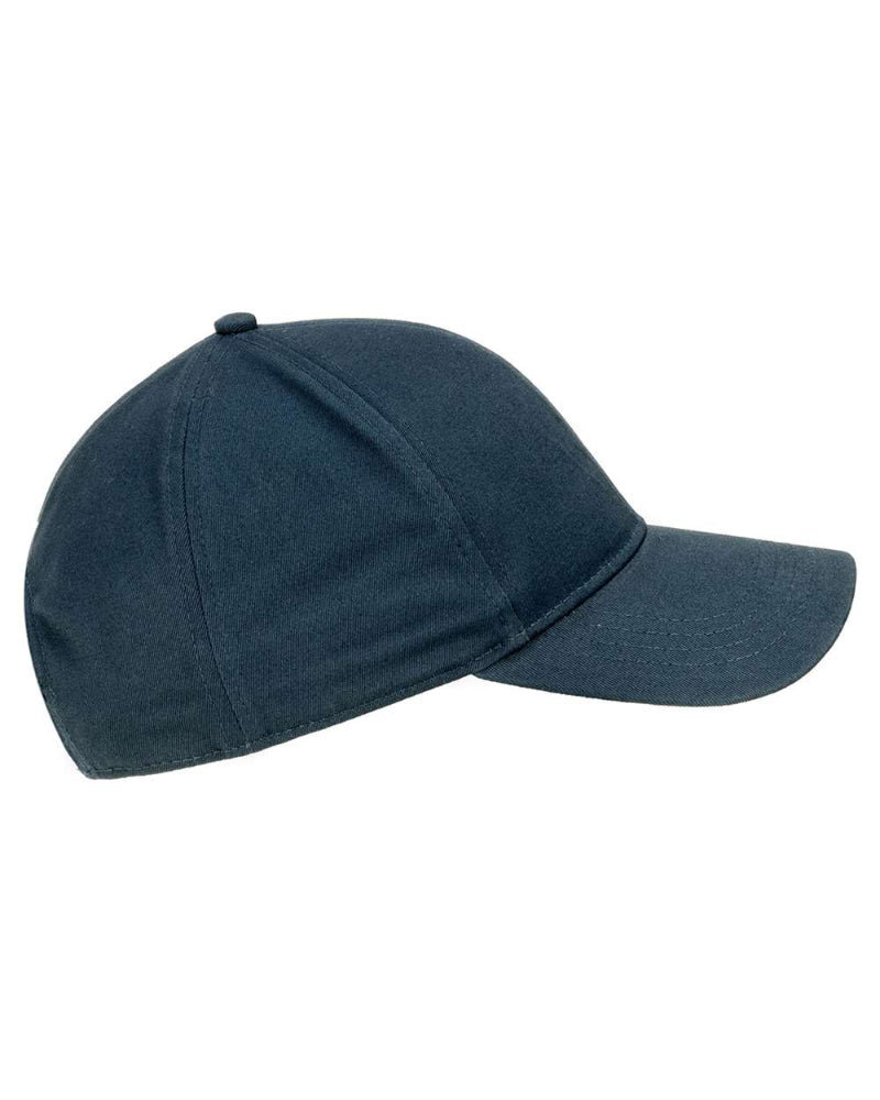 Customizable Econscious Organic Cotton 6-Panel Baseball Hat in blue.