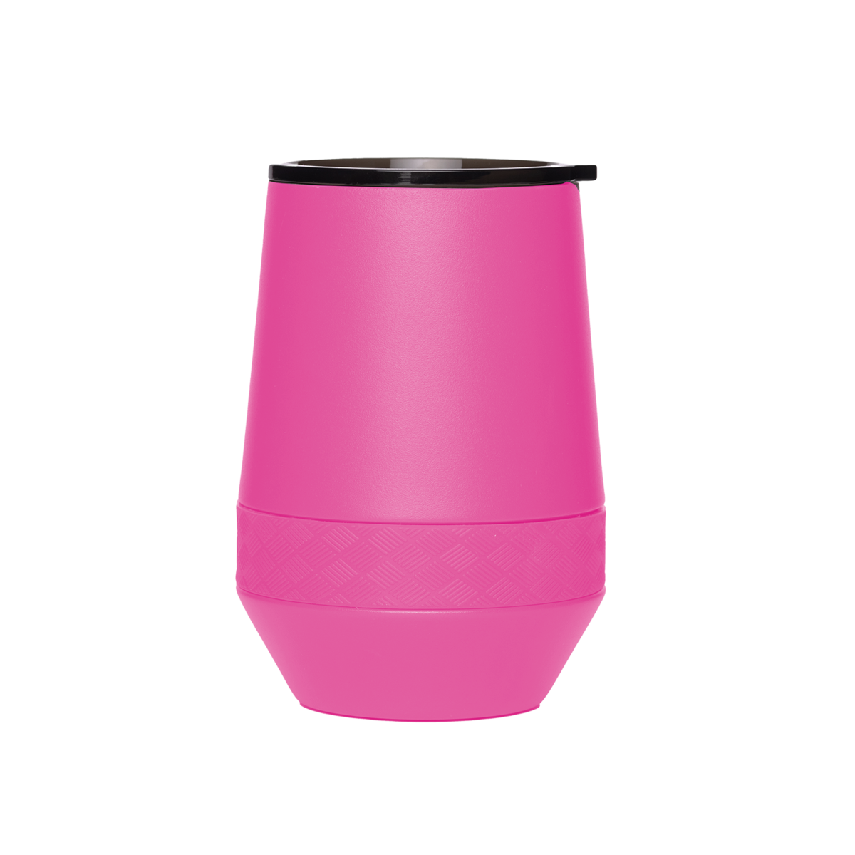 Customizable Elemental® 10 oz Stainless Steel Stemless Tumbler in hot pinkk