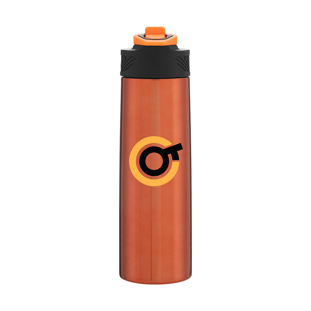 Customizable h2go® 24 oz Watson Recycled Stainless Steel Bottle in orange.