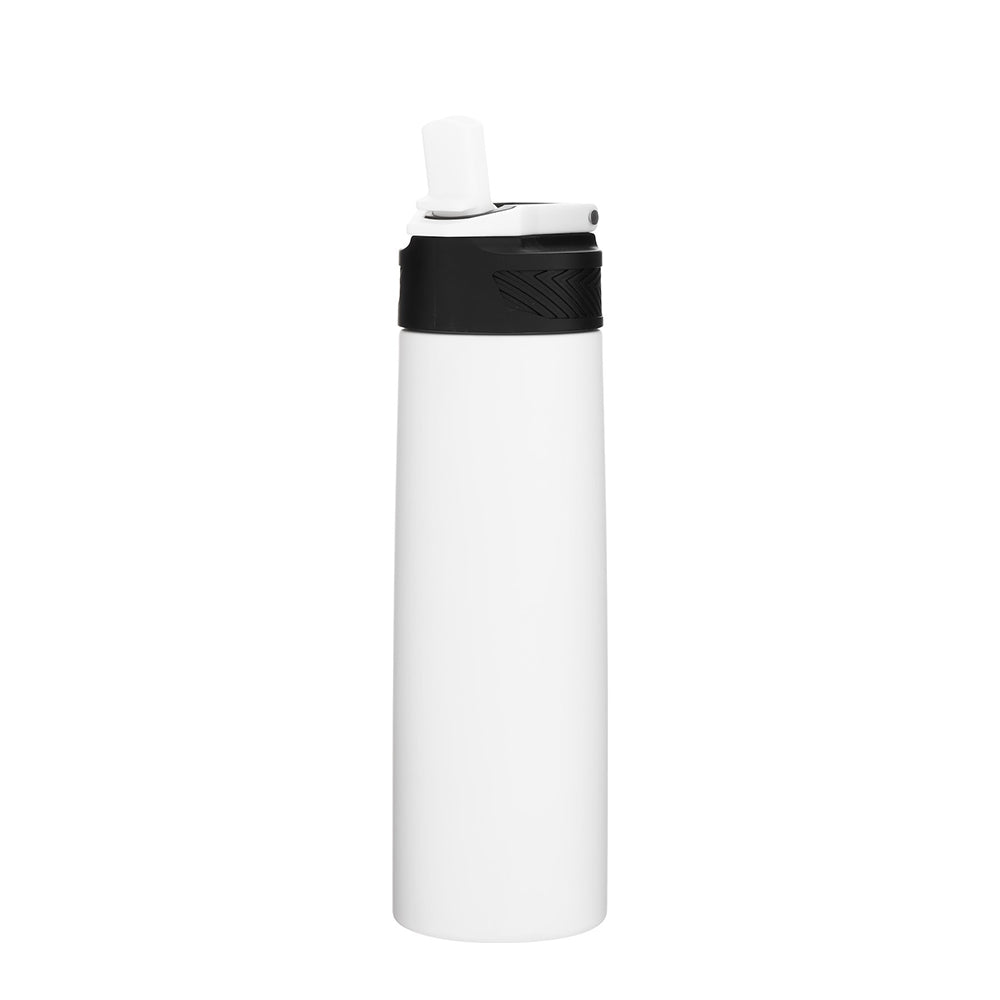 Customizable h2go® 24 oz Watson Recycled Stainless Steel Bottle in white.