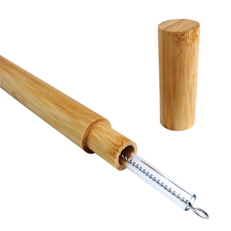 Reusable Glass Straw Kit in glass.