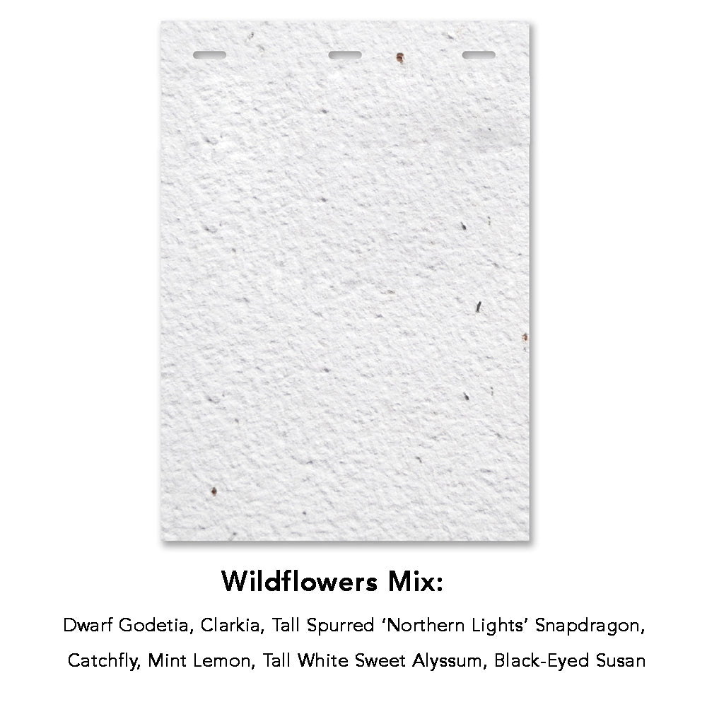 Customizable Seeded Paper Name Badge - Made in the USA