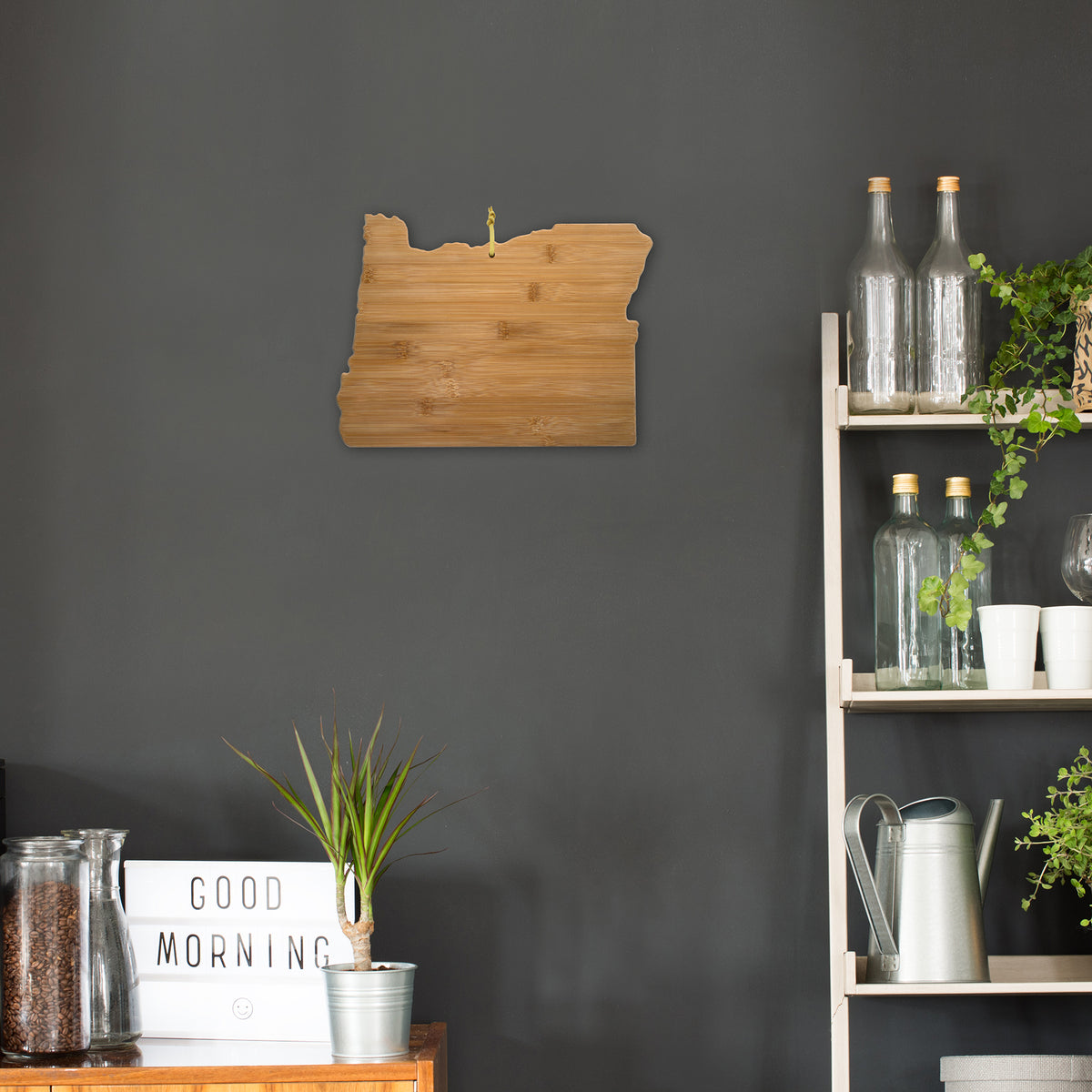 State-Shaped Bamboo Cutting Board