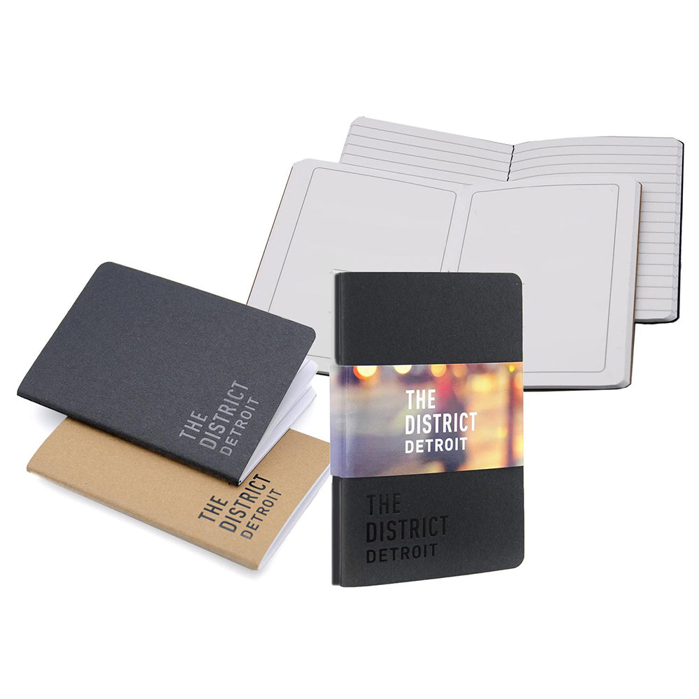 Black or natural recycled Perfect Bound Wellness Journal - Made in USA