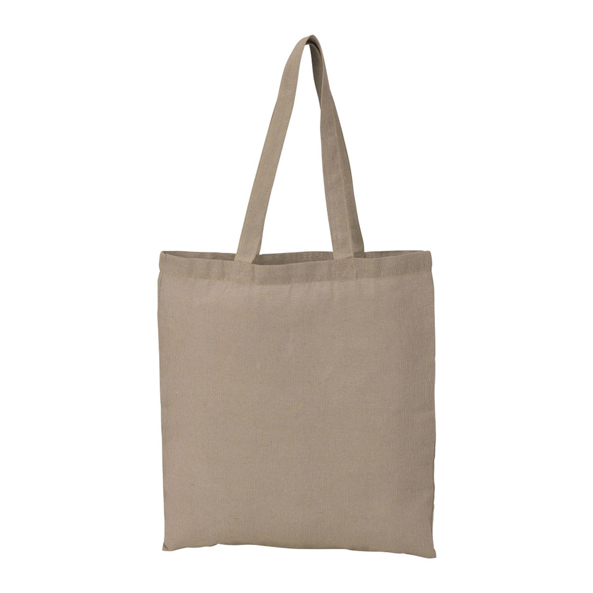 Eco-Friendly Recycled Cotton Twill Tote Bag in Natural.