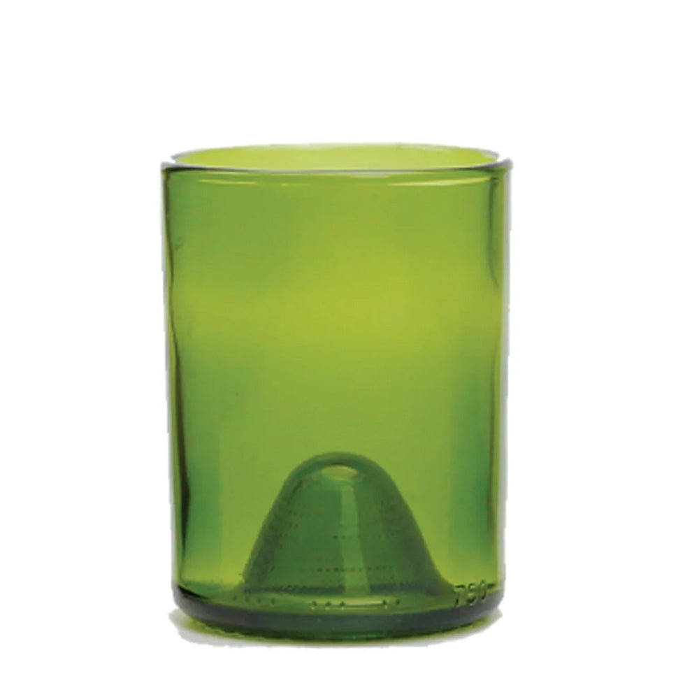 Customizable Recycled Refresh Glass 12 oz Singlet in green