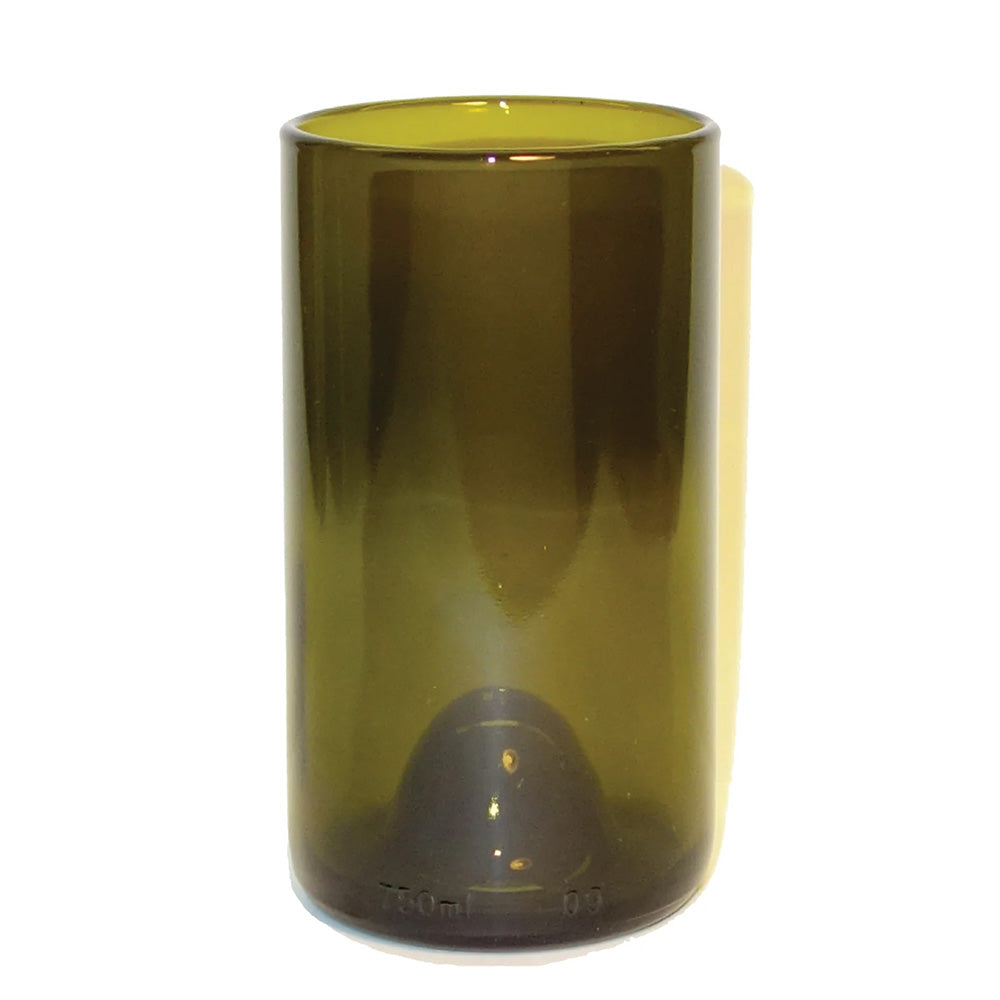 Customizable Recycled Refresh Glass 16 oz Singlet in amber