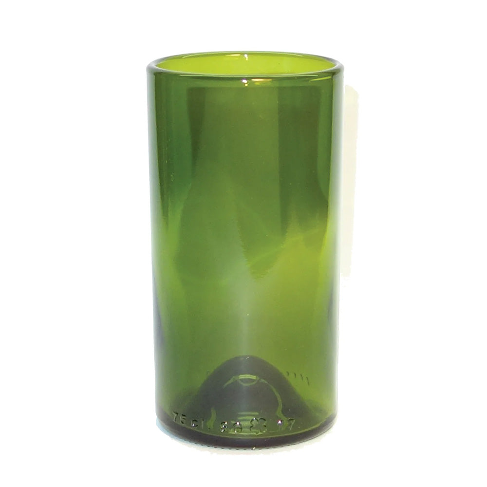 Customizable Recycled Refresh Glass 16 oz Singlet in green