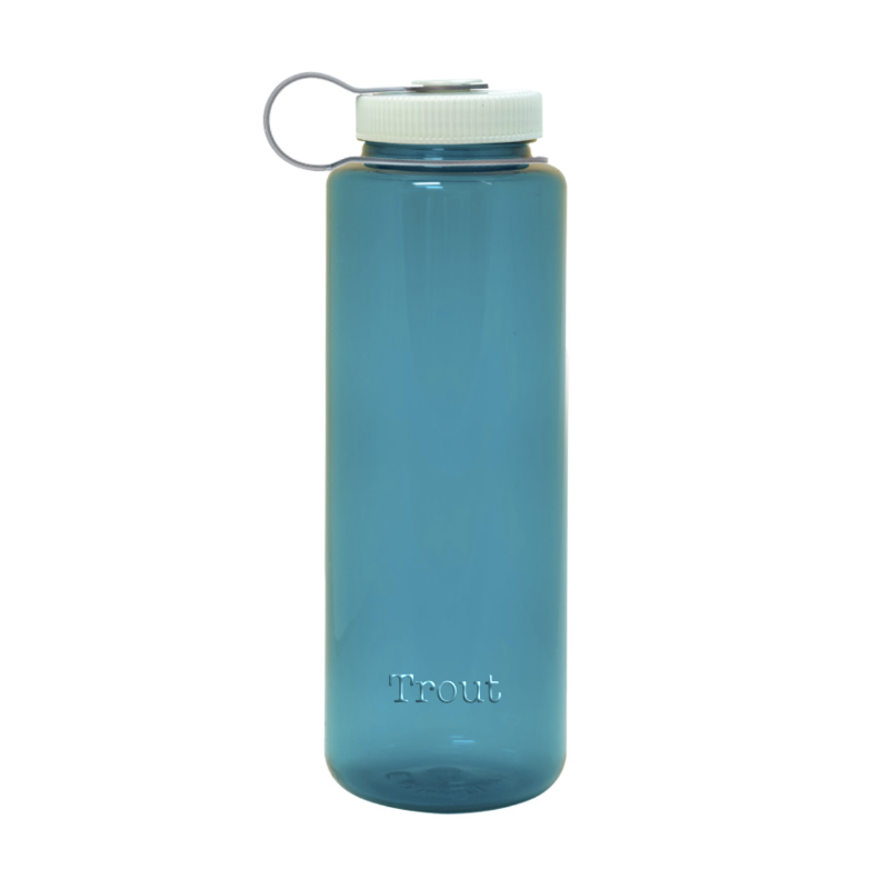 Customizable 48 ounce wide-mouth Nalgene Sustain bottle in Trout.