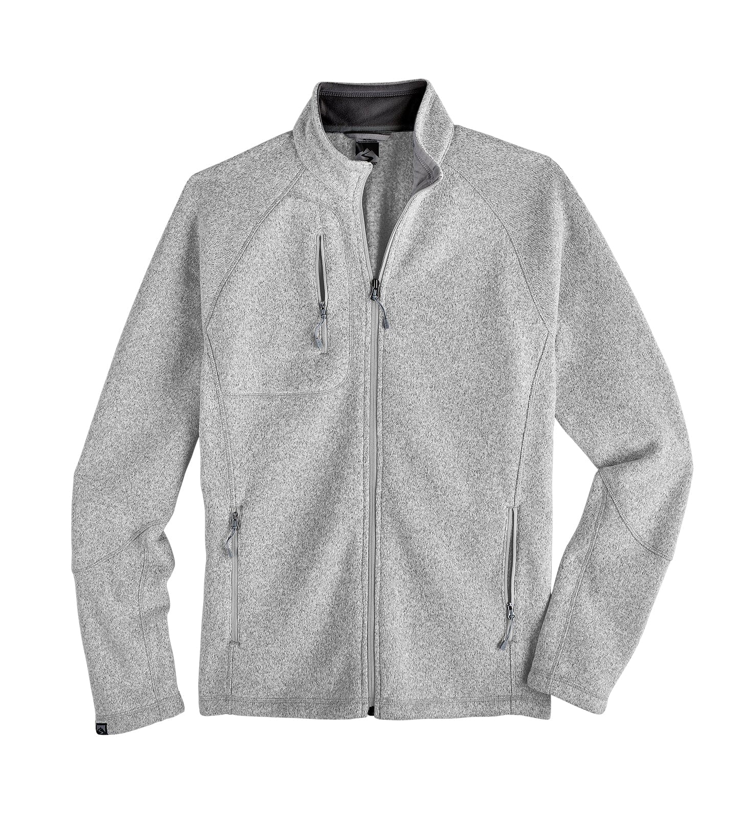 Customizable Storm Creek® Men's Overachiever Sweaterfleece Jacket in platinum.