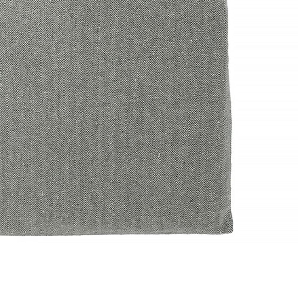 Recycled Cotton Herringbone Tote with Zip Pocket