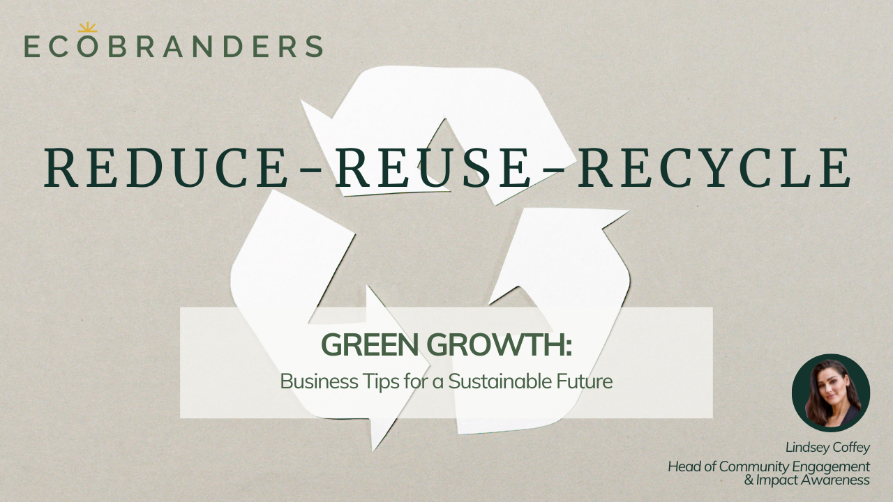 How to incorporate Reduce, Reuse, Recycle into an eco-conscious branded merch program?