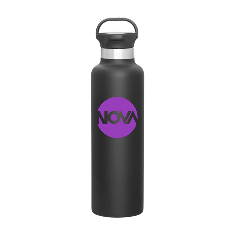 Customizable 24 oz Insulated Stainless Steel Ascent Bottle with logo.