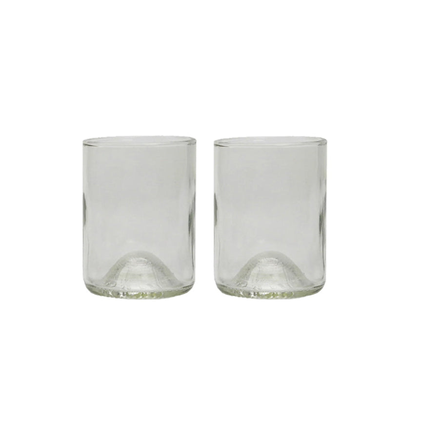 Customizable Recycled Refresh Glass 12 oz Drinking Glass - 2 Pack in clear