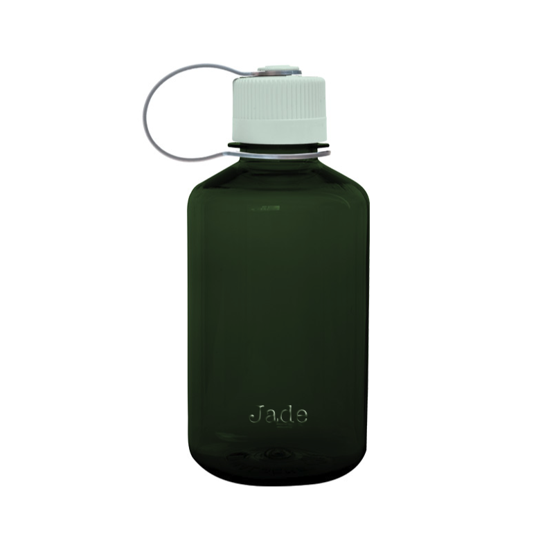 Customizable 16 ounce narrow-mouth Nalgene Sustain bottle in Jade.