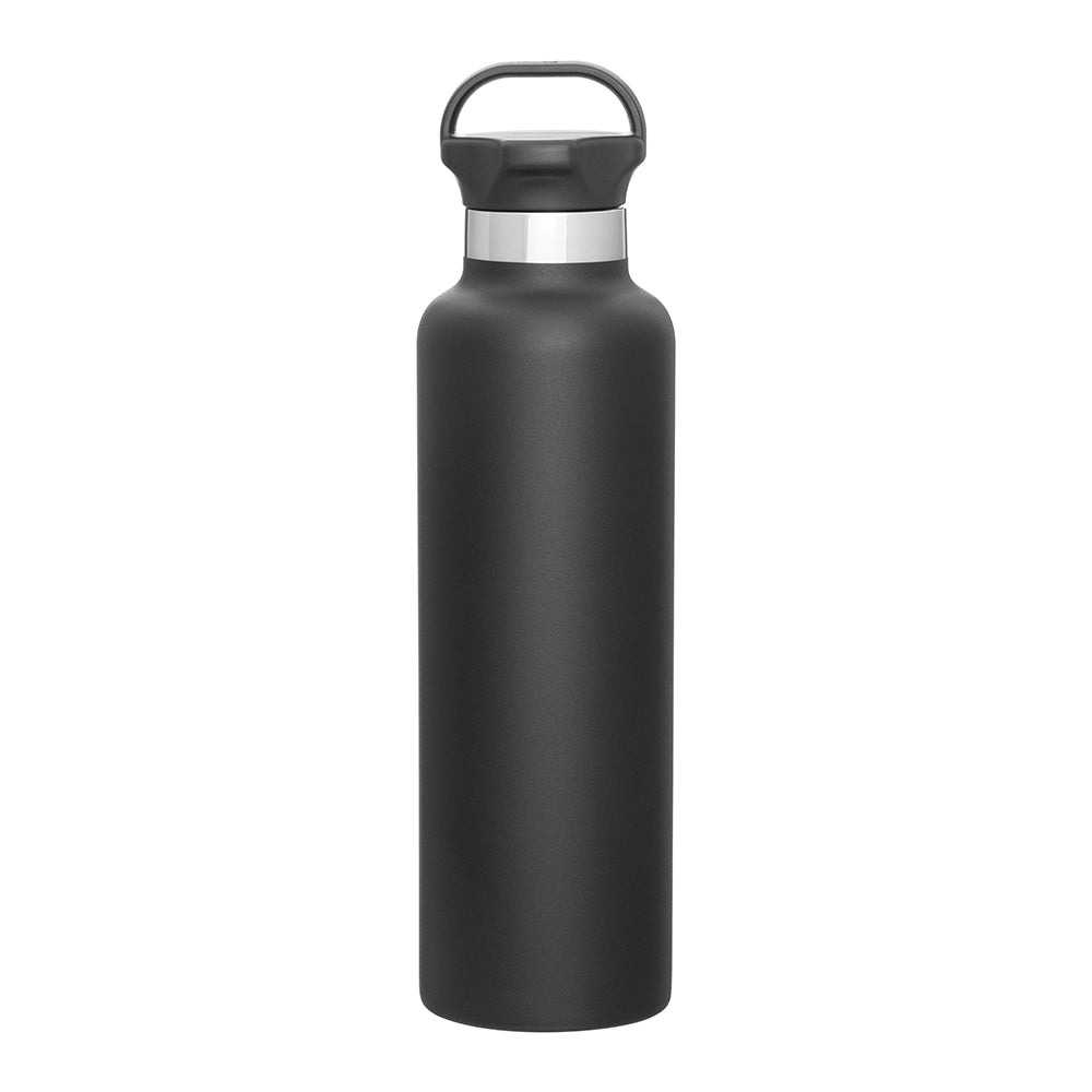 Customizable 24 oz Insulated Stainless Steel Ascent Bottle in black