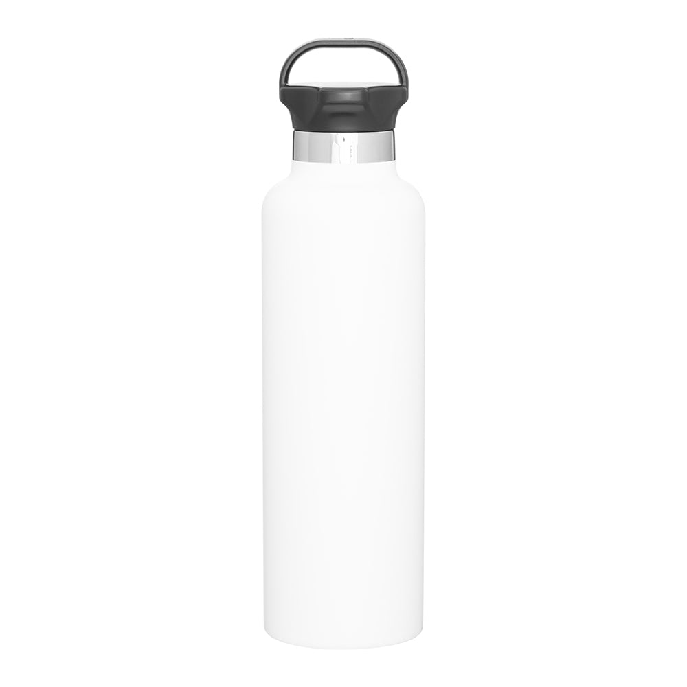 Customizable 24 oz Insulated Stainless Steel Ascent Bottle in white