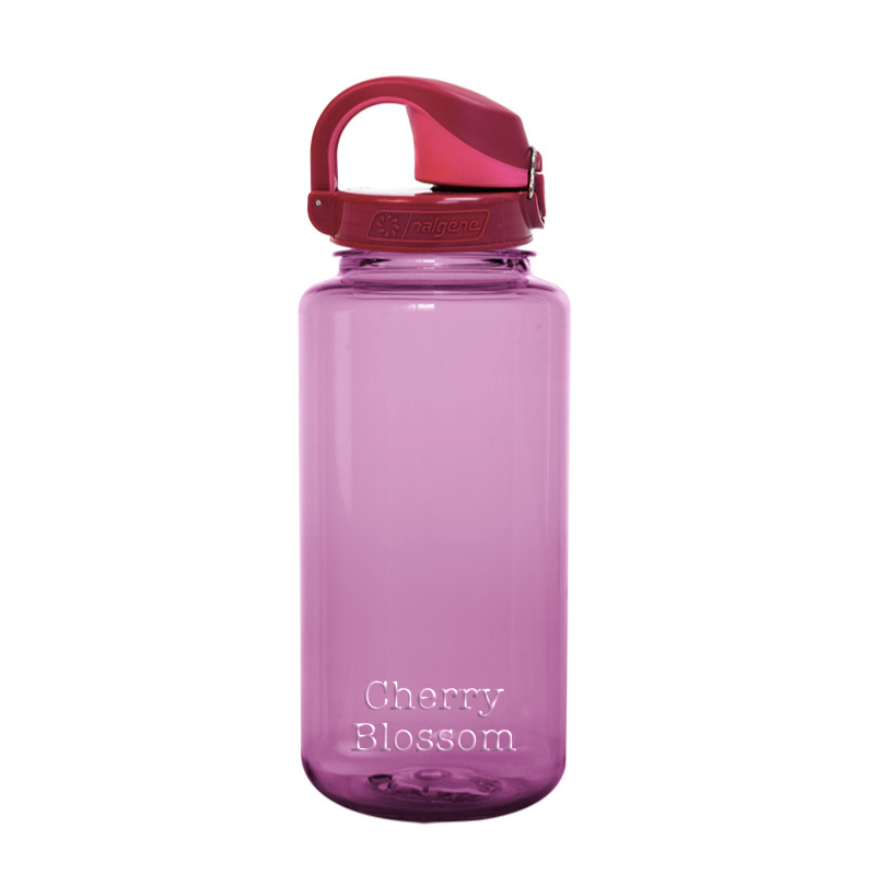 Customizable Nalgene® 32 oz On-The-Fly Sustain Bottle in Cherry Blossom.