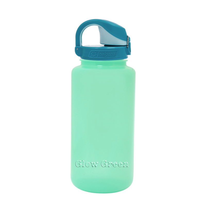 Customizable Nalgene® 32 oz On-The-Fly Sustain Bottle in Glow-in-the-Dark Green